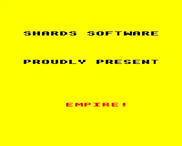 Empire (198x)(Shards Software) screen shot title